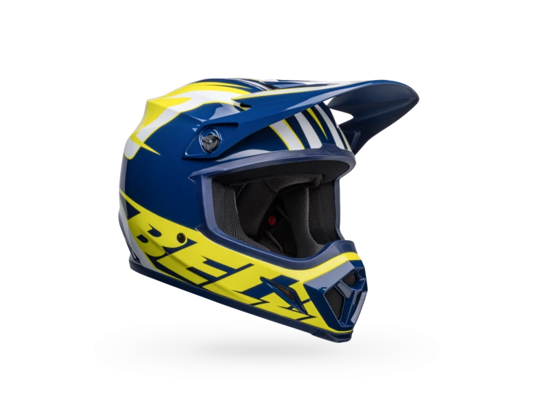 Bell MX-9 Mips Spark Gloss Blue/Yellow Helmet 3 Bell MX-9 Mips Spark Gloss Blue/Yellow Helmet