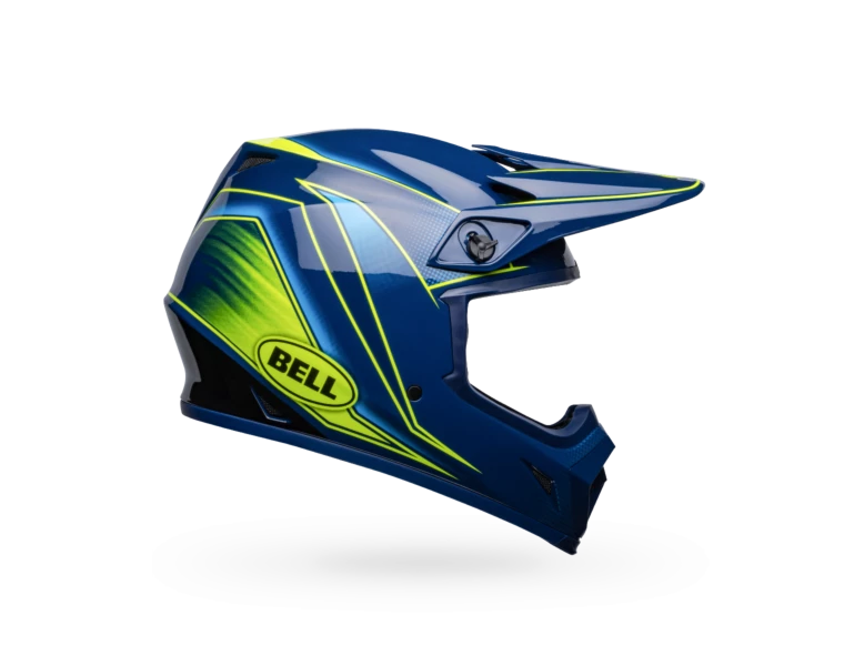 Bell MX-9 Mips Zone Gloss Navy/Retina Helmet 8 Bell MX-9 Mips Zone Gloss Navy/Retina Helmet - Image 6