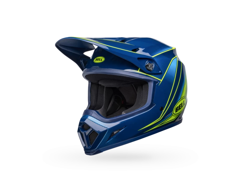 Bell MX-9 Mips Zone Gloss Navy/Retina Helmet 6 Bell MX-9 Mips Zone Gloss Navy/Retina Helmet - Image 4