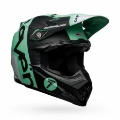 Bell Moto-9 Flex Seven Galaxy Helmet -100percent Shop bell moto 9 flexdirthelmet seven galaxy black mint white front right