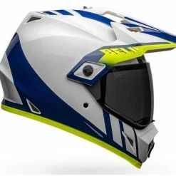 Bell MX-9 Adventure Mips Dash Helmet -100percent Shop bell mx 9 adventure mips dash helmet white blue hi viz