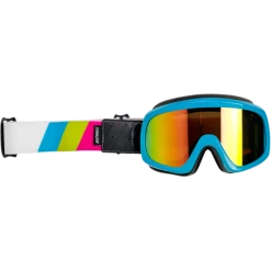 Biltwell Overland 2.0 Tri-Stripe Goggles -100percent Shop c tri stripe pink blue cyan