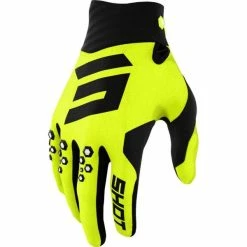 Shot Contact Gloves -100percent Shop contact gloves hi viz yellow 244 03056 1
