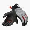 REV'IT! Kinetic Gloves 1 REV'IT! Kinetic Gloves -100percent Shop fgs161 gloves kinetic light grey black front 6