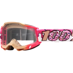 100% Accuri 2 Clear Lens Goggles -100percent Shop pink 2