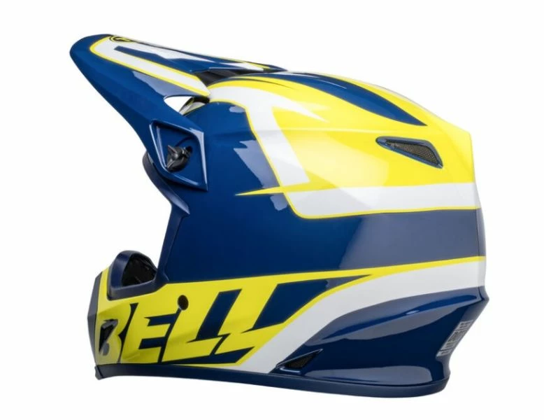 Bell MX-9 Mips Spark Gloss Blue/Yellow Helmet 8 Bell MX-9 Mips Spark Gloss Blue/Yellow Helmet - Image 6