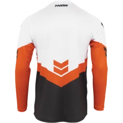 Thor Sector Chev Jersey -100percent Shop thor sector chev jersey charcoal orange back