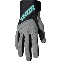Thor 2022 Youth Spectrum Gloves 10 Thor 2022 Youth Spectrum Gloves -100percent Shop thor youth 2022 spectrum gloves gray black mint