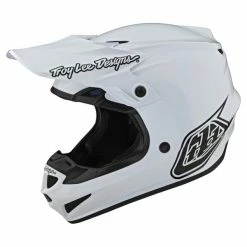 Troy Lee Designs SE4 Polyacrylite Helmet MIPS Mono White