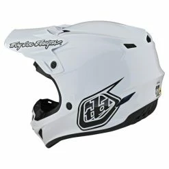Troy Lee Designs SE4 Polyacrylite Helmet MIPS Mono White -100percent Shop tld m21f se4pa mono wht 03 2000x