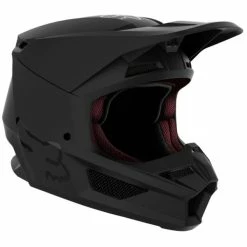 Fox 2021 Youth V1 Solid Helmet -100percent Shop youth v1 solid helmet matte black 27735 255 ys 1